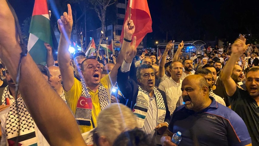 Binlerce Adıyamanlı Filistin İçin Yürüdü