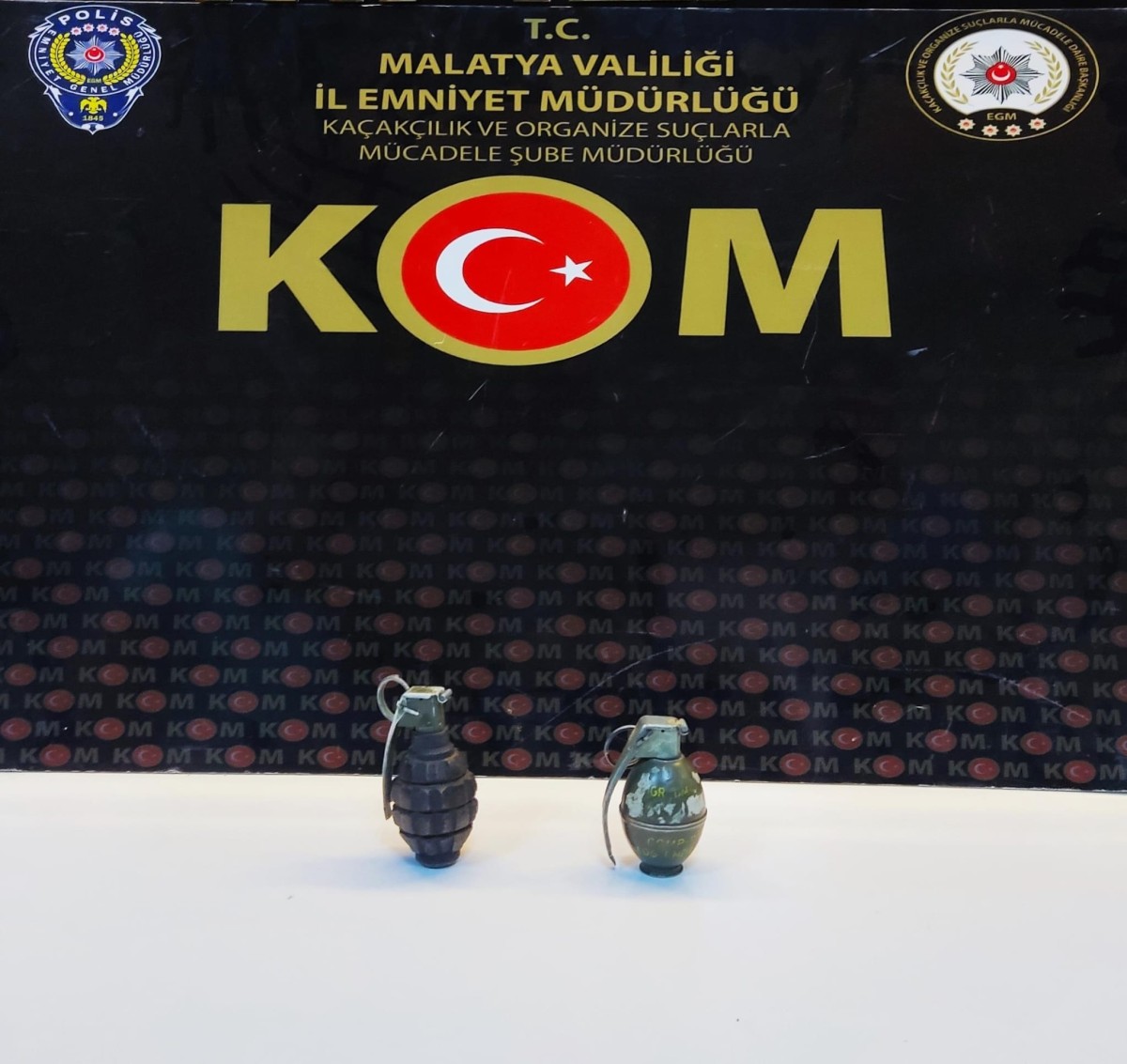 Malatya’da İki El Bombası Ele Geçirildi