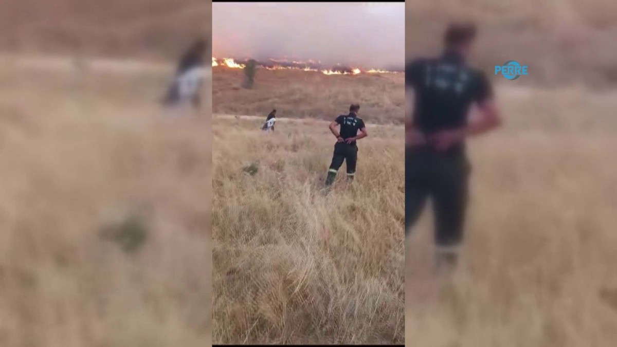 Alevler Arasında Kalan Yaşlı Kadın Kurtarıldı