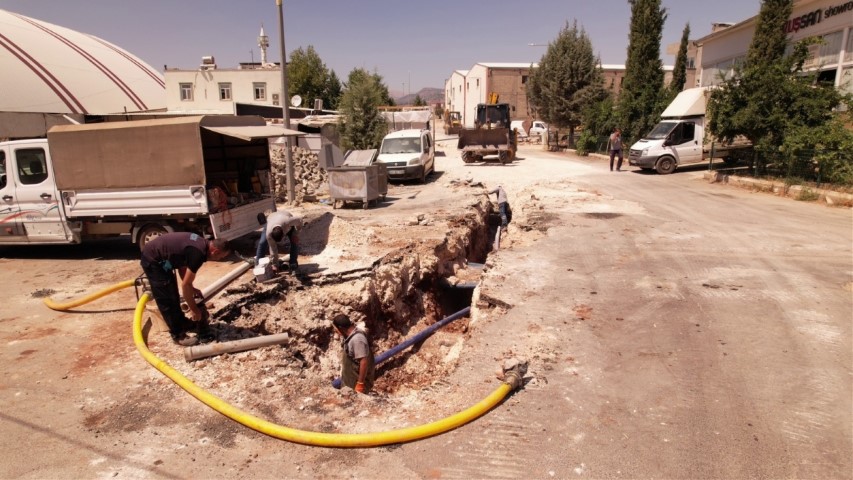 Marangozlar Sitesi'nde Altyapı Çalışması