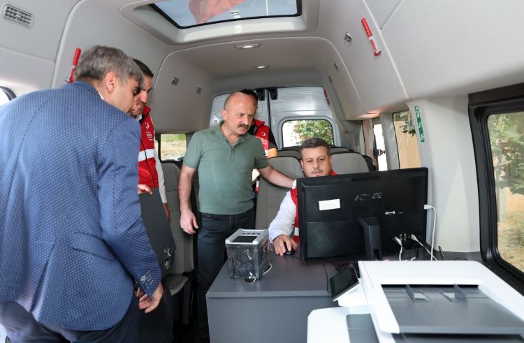 Adıyaman'da Mobil Göç Aracı Hizmette