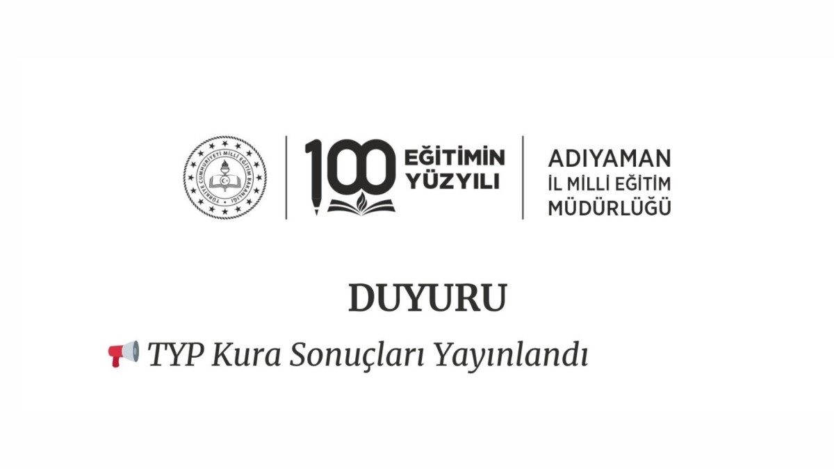 Adıyaman'da TYP  Kura Sonuçları Açıklandı