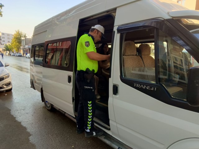 Adıyaman’da Okul Servisleri Denetlendi