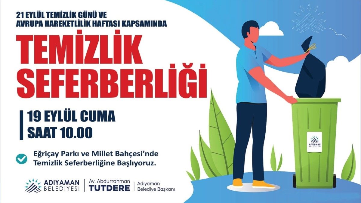 Adıyaman'da, ‘Temizlik Seferberliği’ Çağrısı