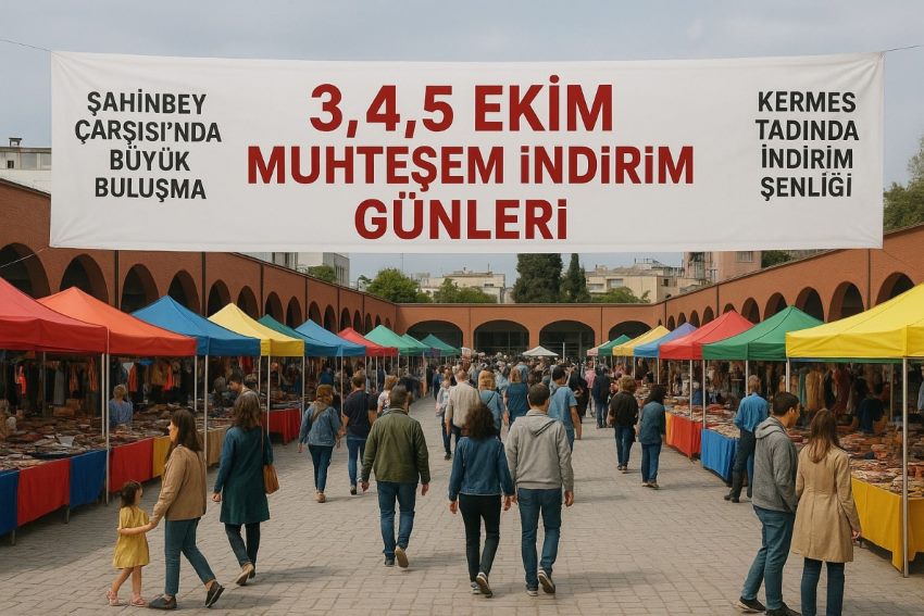 Şahinbey Çarşısı’nda İndirim Günleri Başlıyor