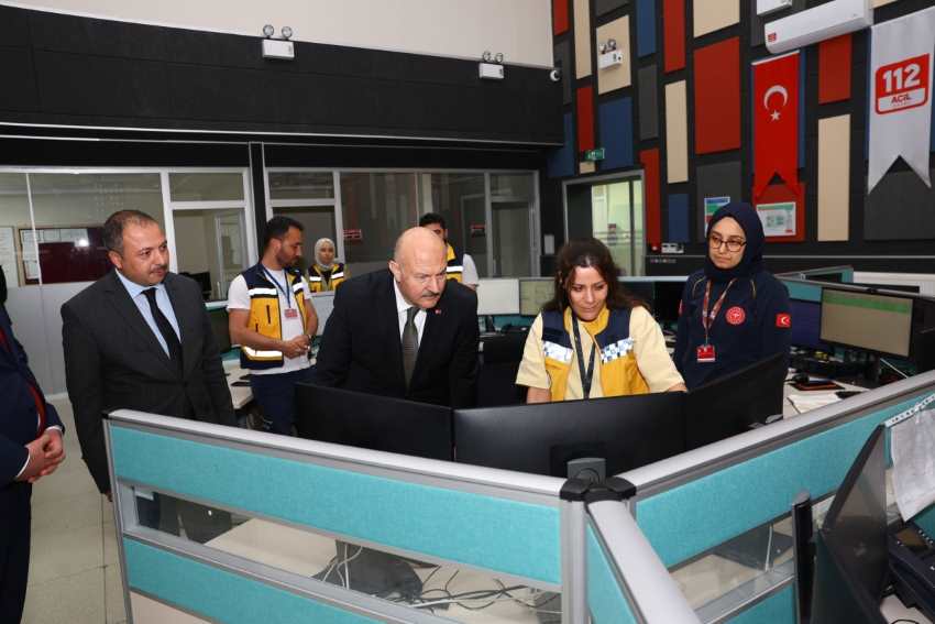 Adıyaman Valisi Küçük, 112’nin Nabzını Tuttu