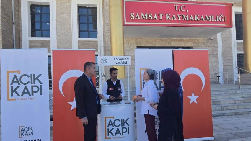 Milletin Kapısı” Samsat’ta Açıldı