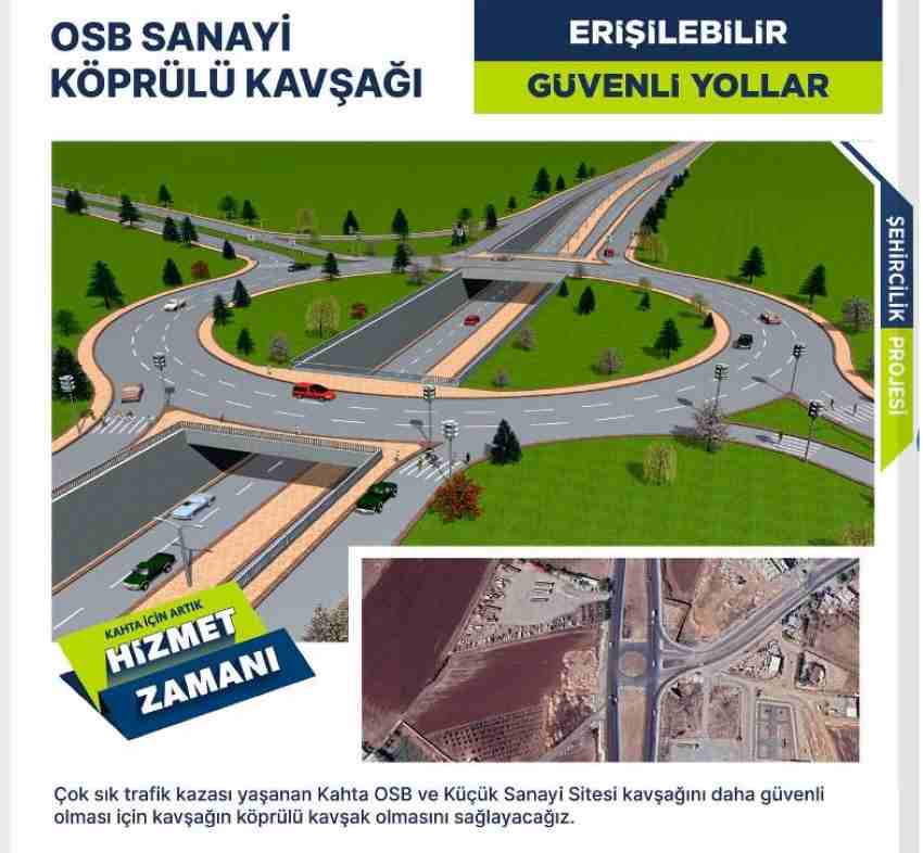 Kahta'da köprülü kavşak beklentisi sürüyor