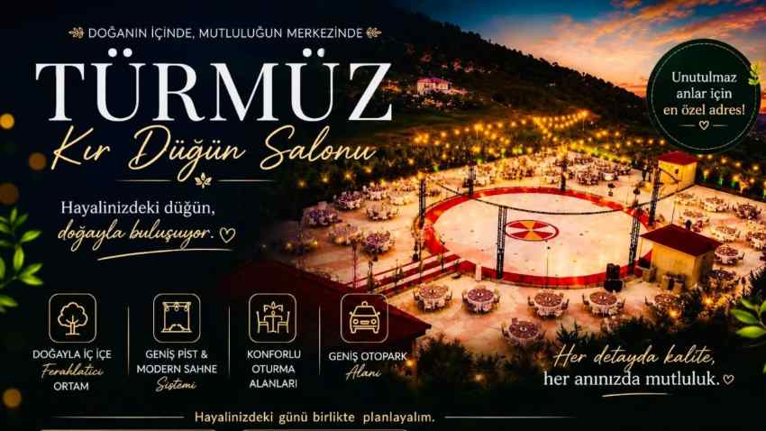 Türmüz Kır Düğün Salonu'ndan evlenecek çiftlere çekiliş