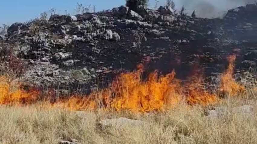 Adıyaman'daki yangına yoğun müdahale