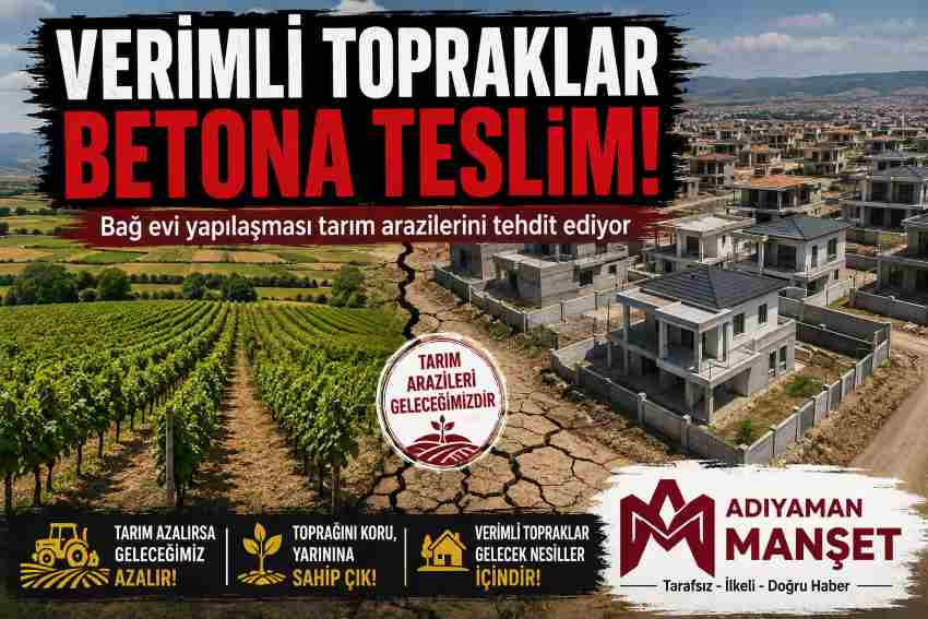 Bağ evleri verimli tarım arazilerini tehdit ediyor