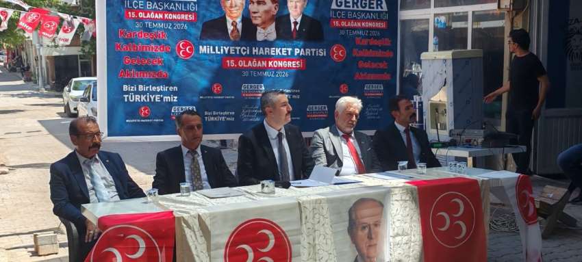 MHP Gerger İlçe Başkanlığına Hasan Kut Aslan seçildi