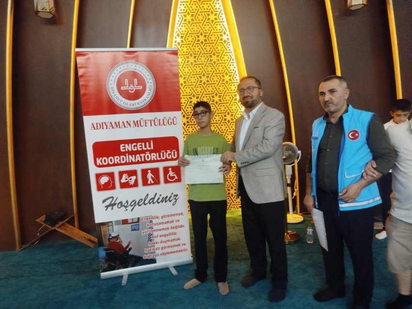 25 özel öğrenci Kur’an öğrendi