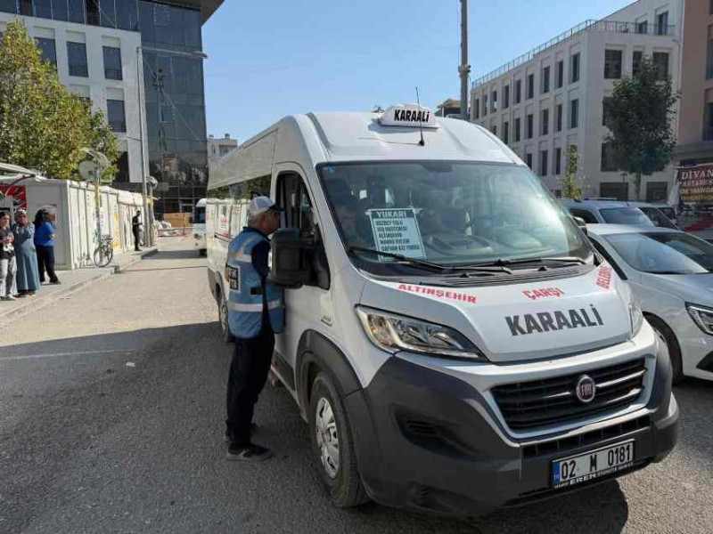 Adıyaman’da toplu taşımada sıkı denetim: Klima ve nakit ödeme kontrolü