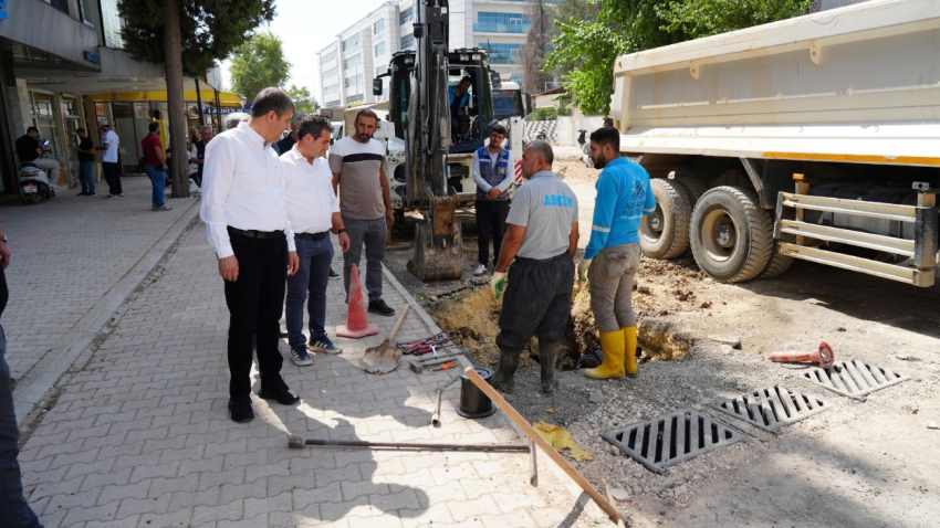 Adliye çevresinde asfalt mesaisi başladı