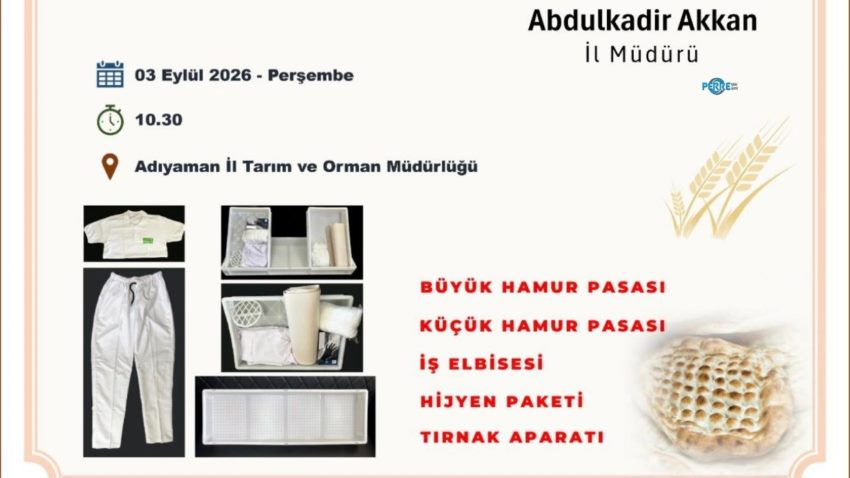Adıyaman’da fırınlara hijyen ekipmanı desteği