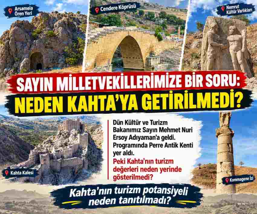 Bakan Ersoy’un programında Kahta neden yoktu?