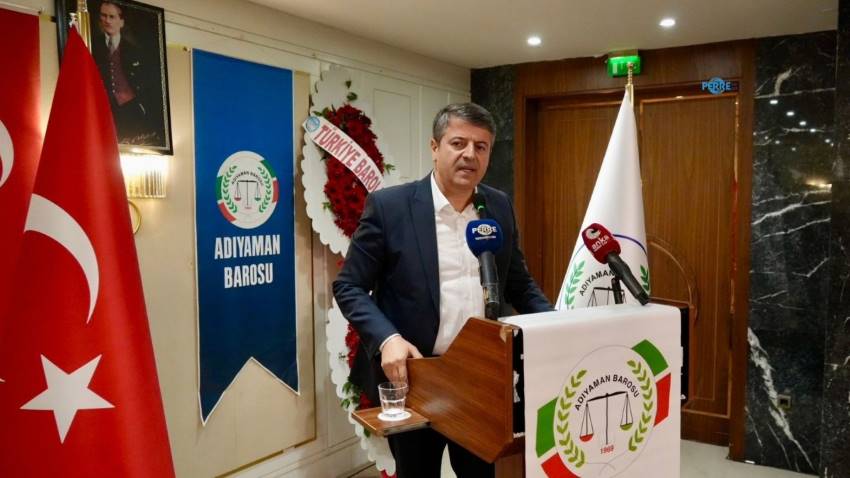 Tutdere’den Adıyaman Barosu’na dayanışma teşekkürü