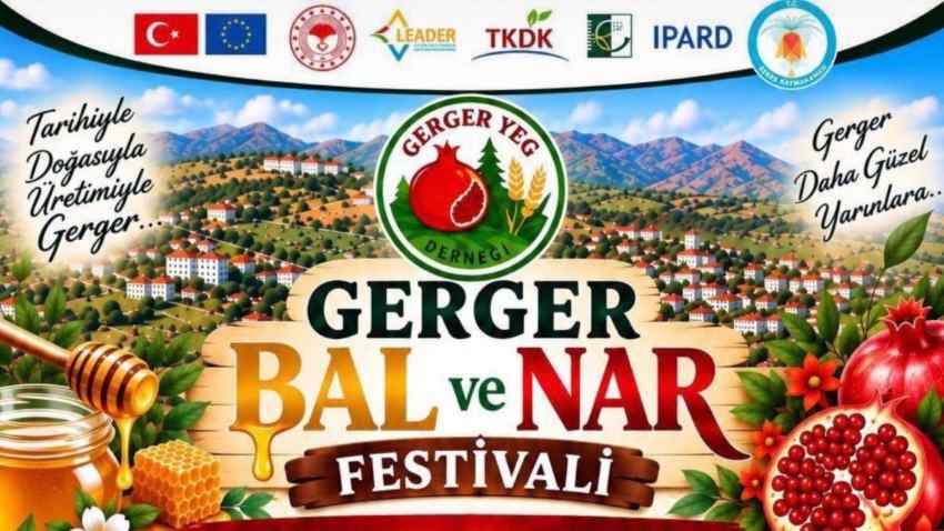 Gerger Bal ve Nar Festivali renkli görüntülere sahne oldu