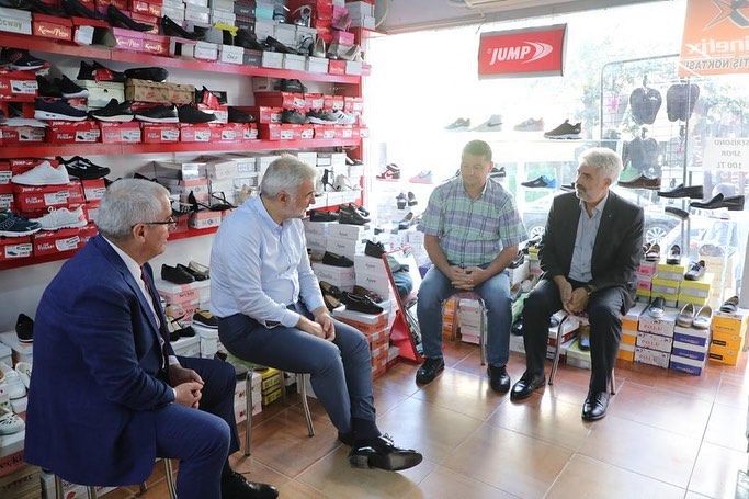 Başkan Kabaktepe Esnaf Ziyaretinde