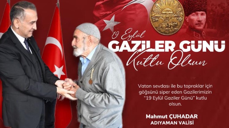 Vali Çuhadar’dan Gaziler Günü Mesajı