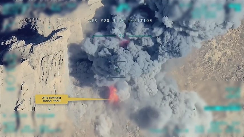 Irak'ın Kuzeyinde Uçakların Vurduğu Hedefler