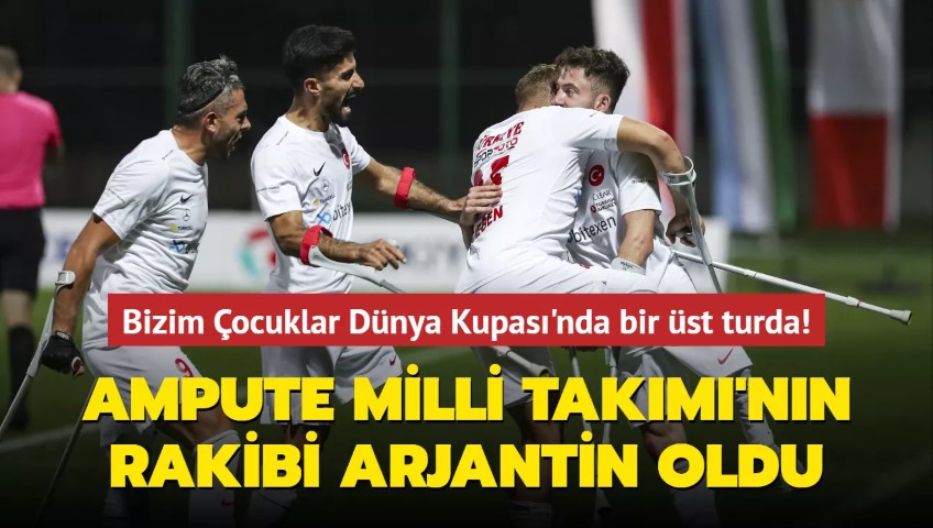Ampute Futbol Milli Takımının rakibi Arjantin 