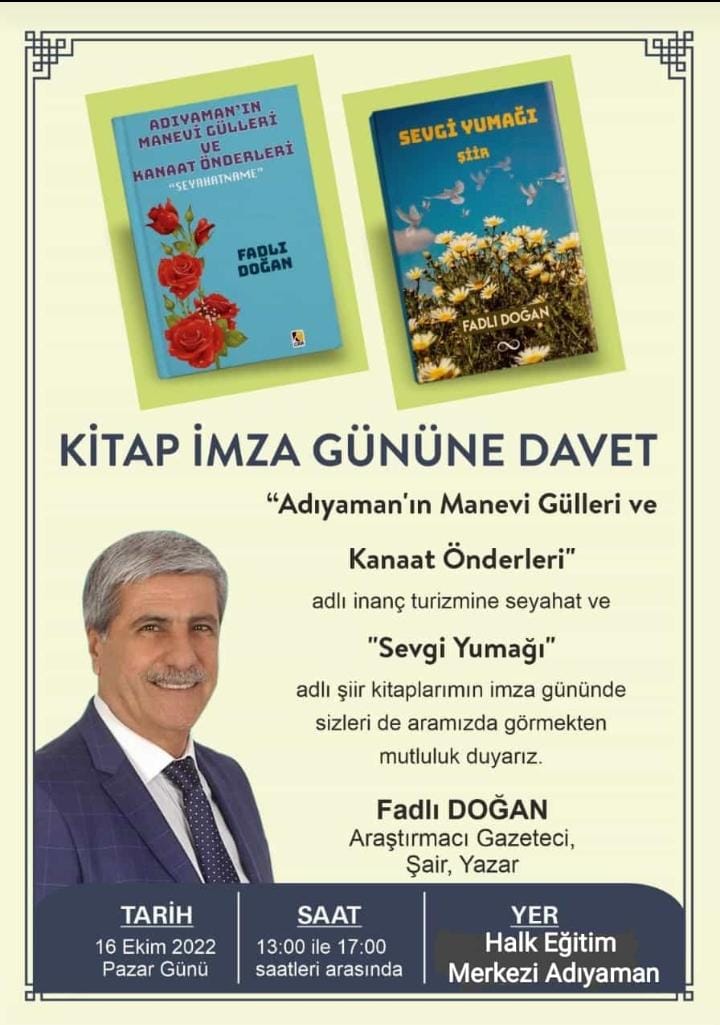 Yazar Fadlı Doğan'ın İki Yeni Kitabı Çıktı