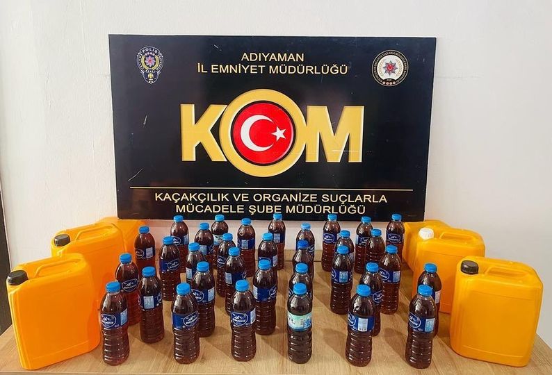 Adıyaman’da Kaçak İçkiye 1 Gözaltı 