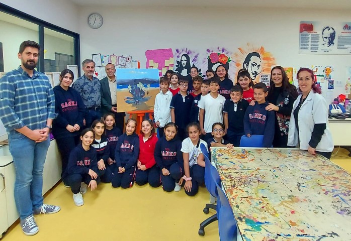 Ressam Türe, SANKO’lu Öğrencilerle Buluştu