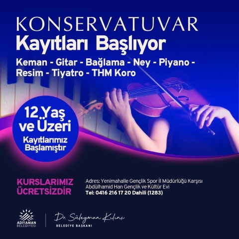 Konservatuarda Güz Dönemi Kayıtları Başladı