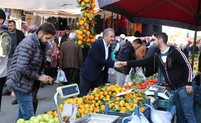 Başkan Kılınç, Pazar Esnafını Ziyaret Etti