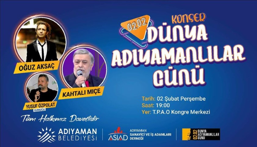 Adıyamanlılar Günü’nde Dev Konser  