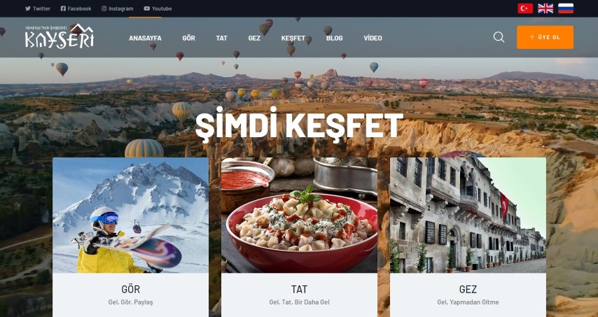 Kayseri Turizmi Tek Adreste Toplandı