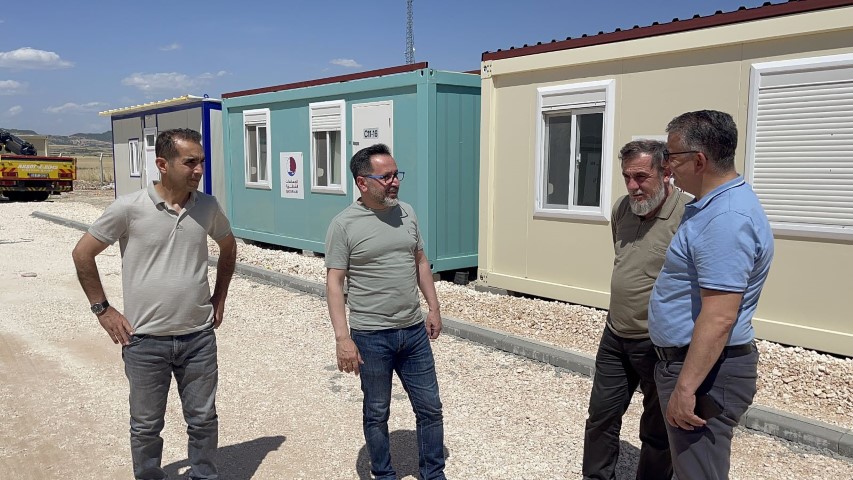 Başhekim Şirik, Konteynerleri İnceledi