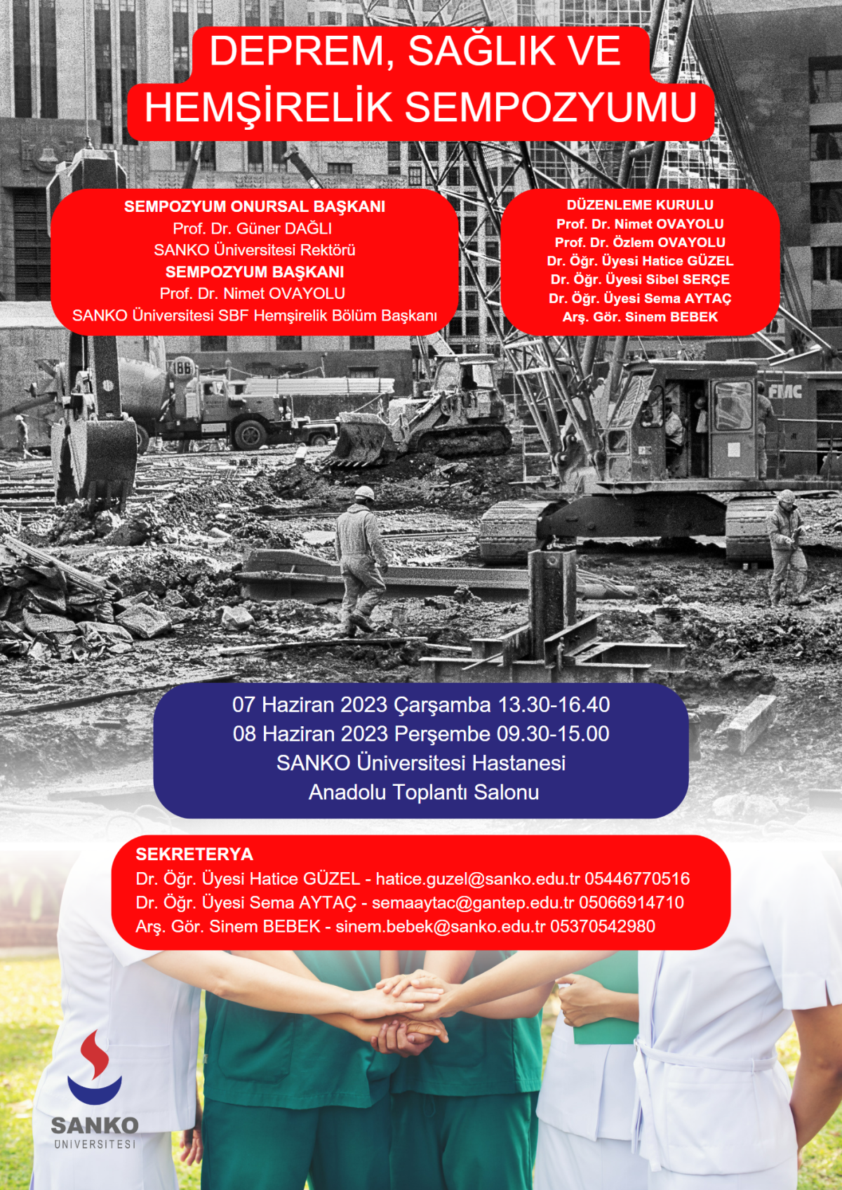“Deprem, Sağlık ve Hemşirelik” Sempozyumu