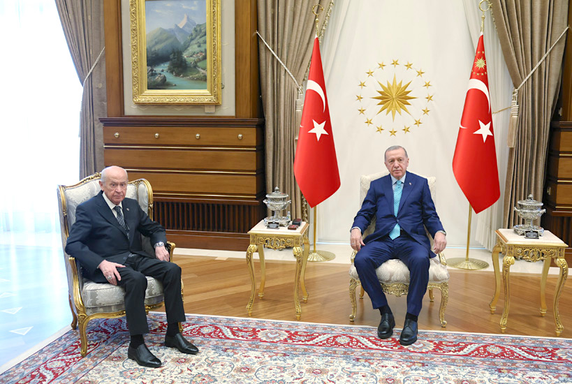 Erdoğan, Bahçeli ile Görüştü