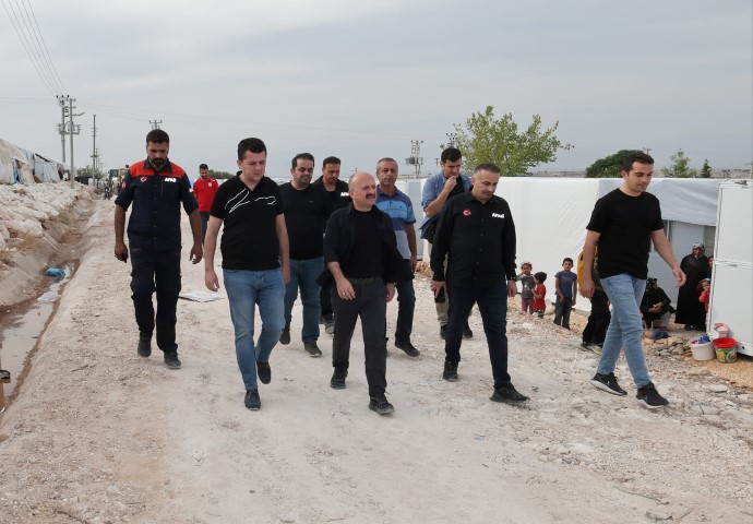 Varol'dan Afetzedelerin Yaşam Alanına Ziyaret