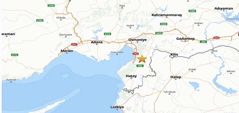Hatay'da 4,8 Büyüklüğünde Deprem