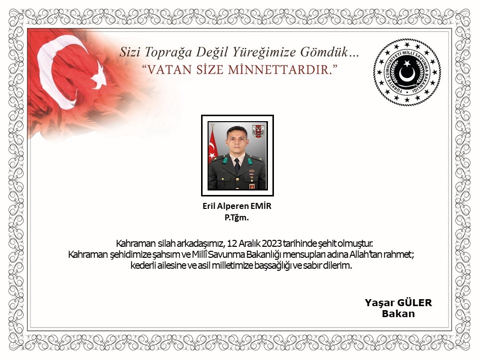 Pençe-Kilit Operasyonu: 1 Şehit