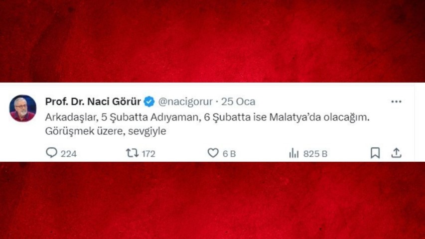 Deprem Uzmanı Görür Adıyaman'a Geliyor